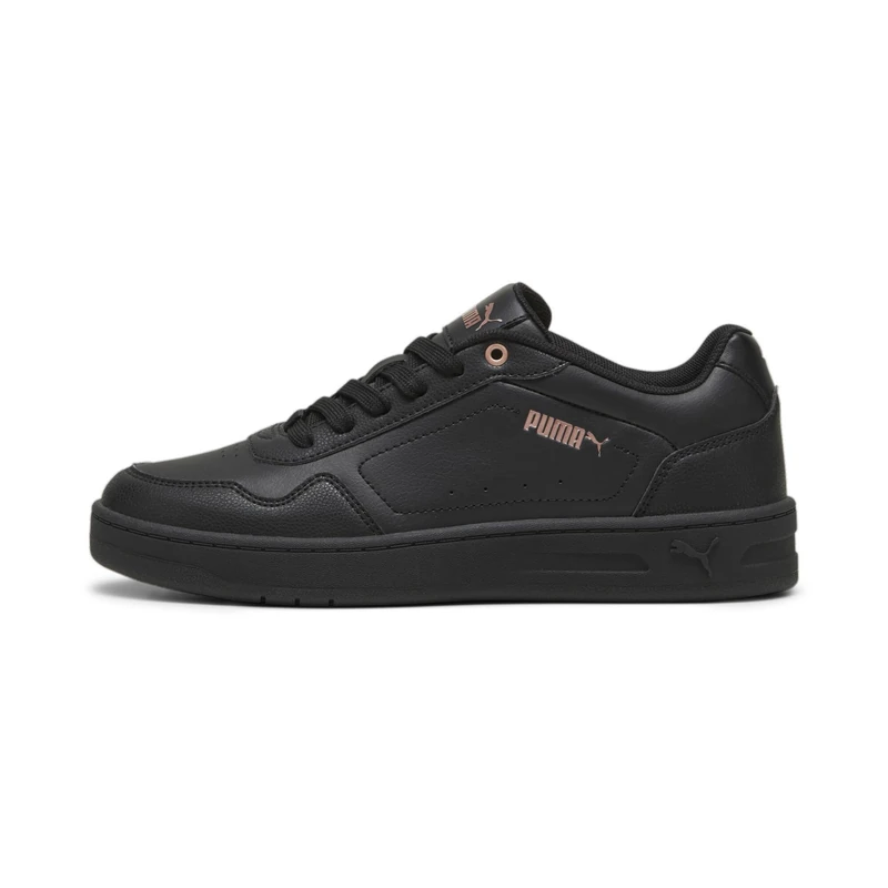 Puma Women Court Classy Sneakers, Puma Black-Rose Gold, 6 UK