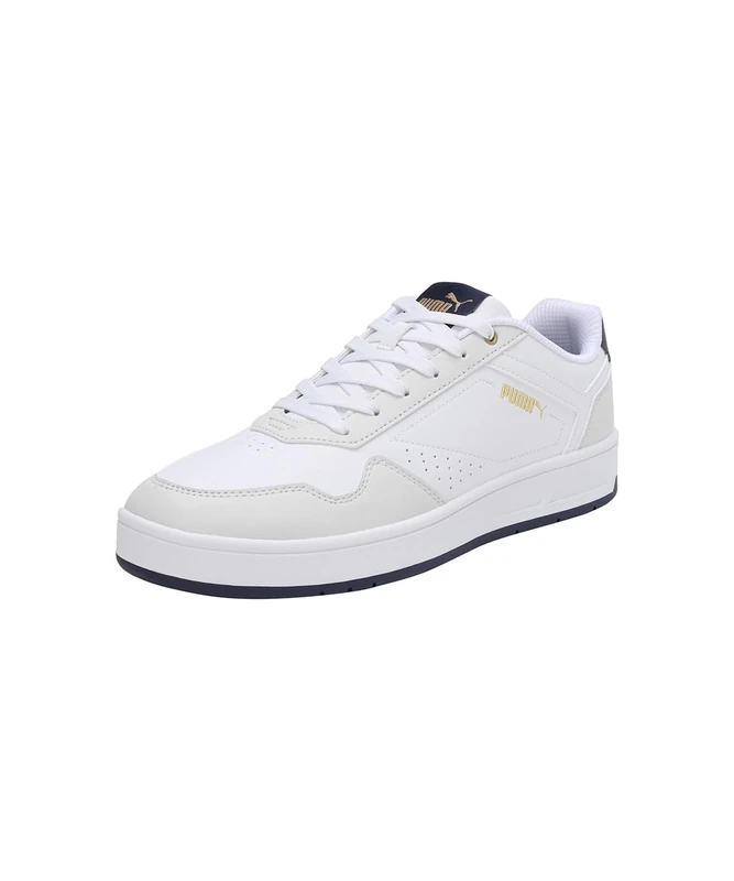 Puma Unisex Adults Court Classic Sneakers, Puma White-Vapor Gray-Puma Navy, 6.5 UK