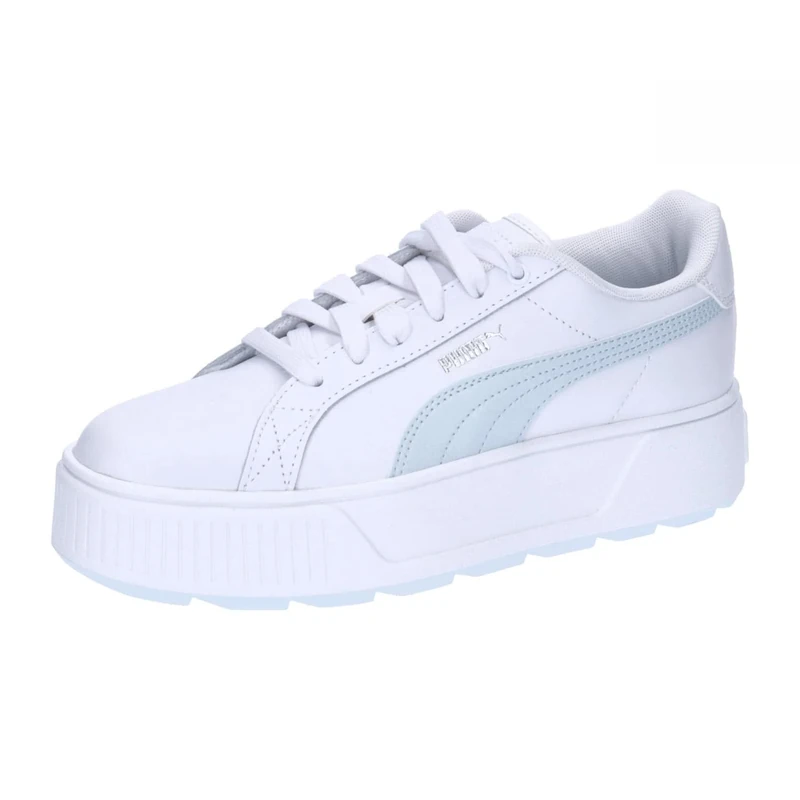 Puma Women Karmen L Sneakers, Puma White-Dewdrop-Puma Silver, 6 UK