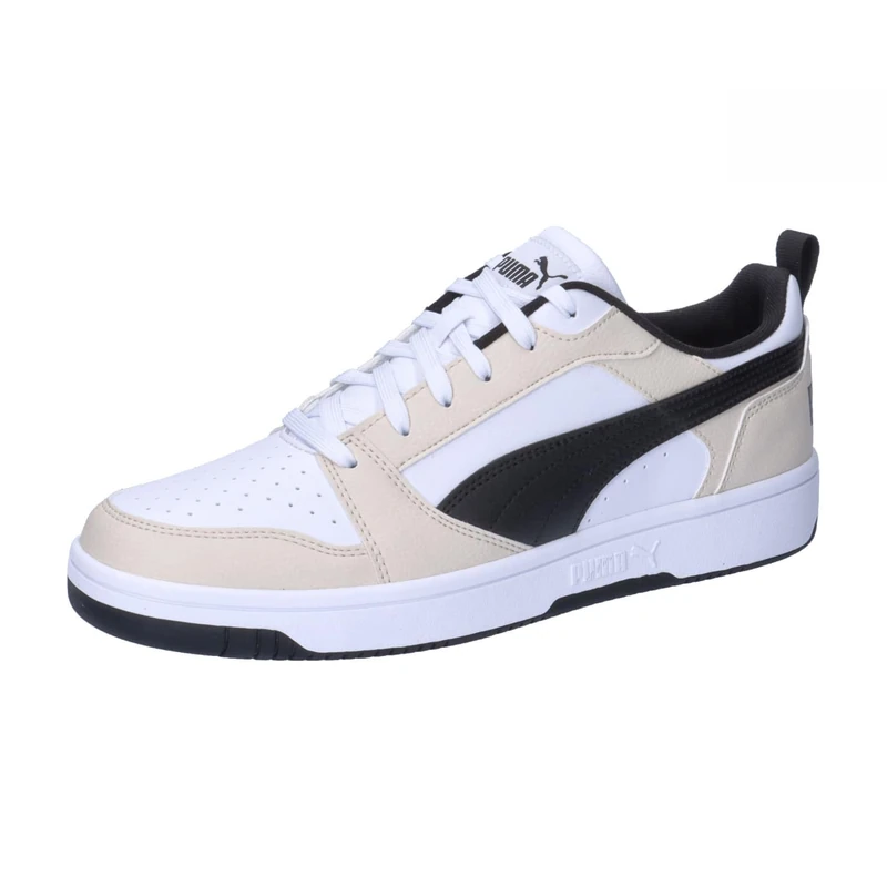 Puma Unisex Adults Rebound V6 Low Sneakers, Alpine Snow-New Navy-Puma White, 3.5 UK