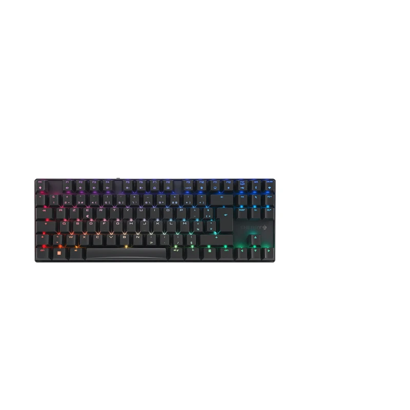CHERRY MX 8.2 TKL Wireless, Cordless Mechanical Gaming Keyboard without Numeric Keypad, French Layout (AZERTY), with Metal Transport Case, MX RED Switches, Black