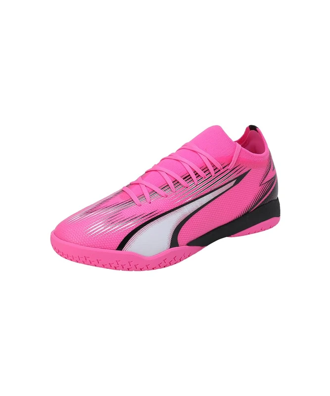 Puma Men Ultra Match It Soccer Shoes, Poison Pink-Puma White-Puma Black, 10.5 UK