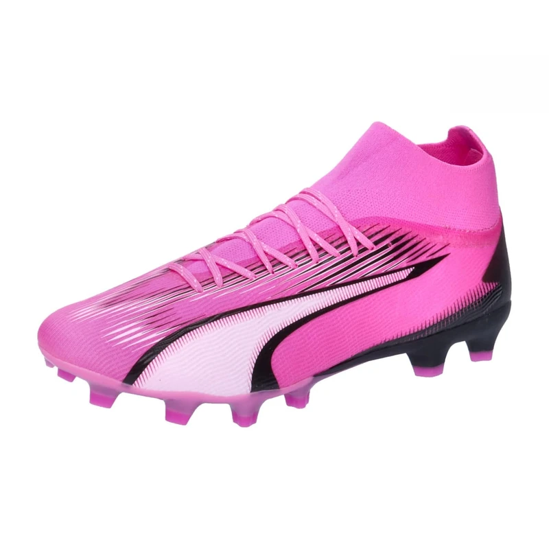 Puma Men Ultra Pro Fg/Ag Soccer Shoes, Poison Pink-Puma White-Puma Black, 9.5 UK