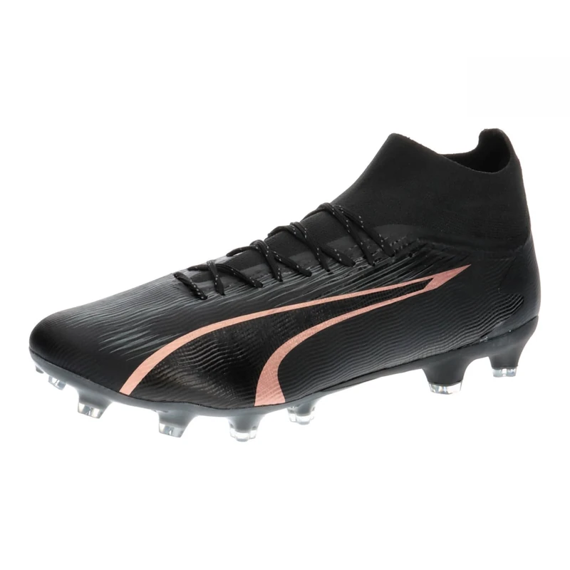 Puma Men Ultra Pro Fg/Ag Soccer Shoes, Puma Black-Copper Rose, 8 UK