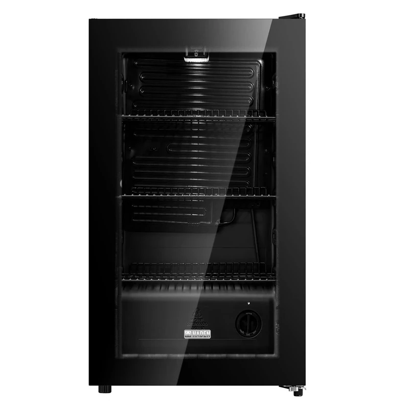 HADEN Mini Beer/Drinks Fridge - 93L UV Glass Door, Quiet 39dB