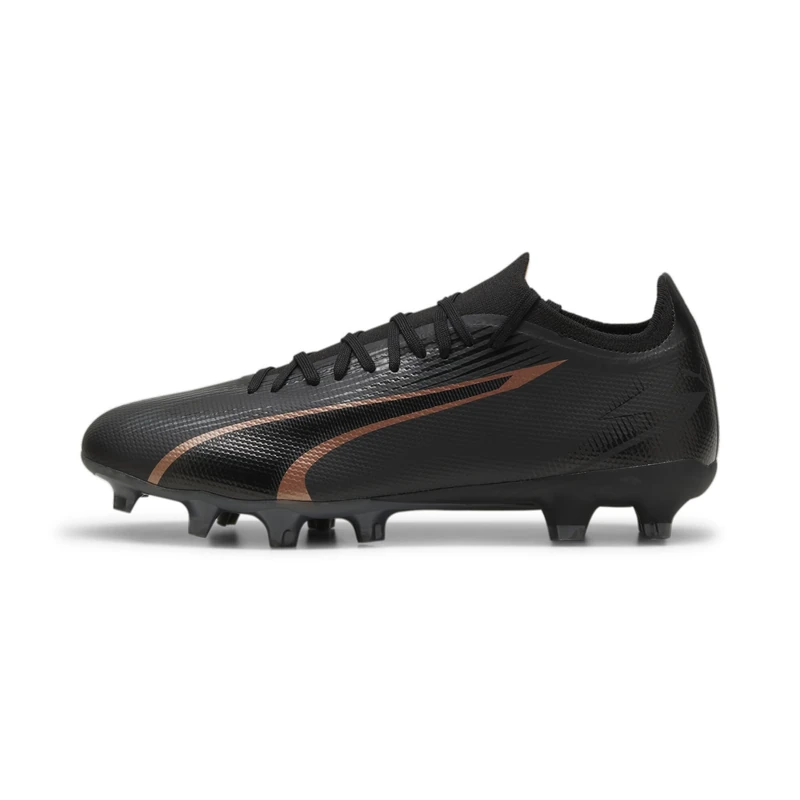Puma Unisex Adults Ultra Match Fg/Ag Soccer Shoes, Puma Black-Copper Rose, 10 UK