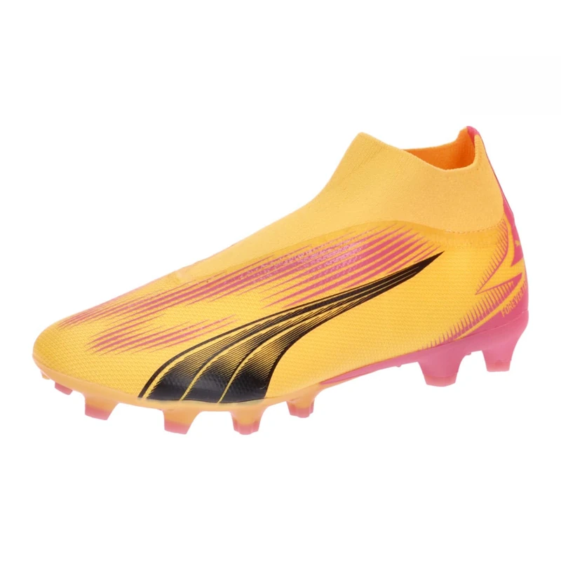 Puma Men Ultra Match+ Ll Fg/Ag Soccer Shoes, Sun Stream-Puma Black-Sunset Glow, 10 UK