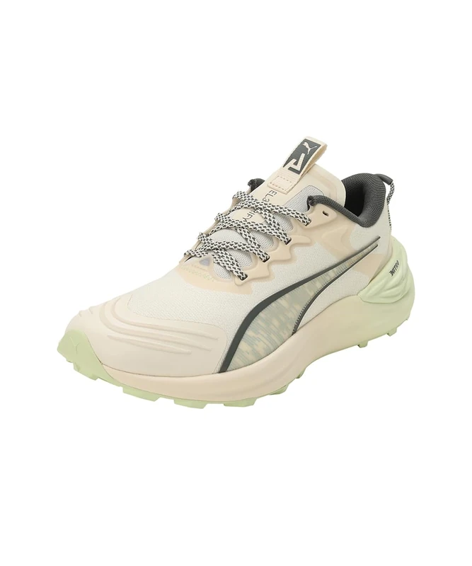 Puma Women Electrify Nitro 3 Tr Wns Road Running Shoes, Green Illusion-Sugared Almond-Turquoise Surf, 6.5 UK