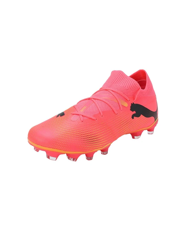 Puma Women Future 7 Match Fg/Ag Wn'S Soccer Shoes, Sunset Glow-Puma Black-Sun Stream, 3.5 UK