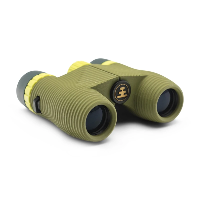 Nocs Provisions Standard Issue 10x25 Waterproof Binoculars | Lightweight, Compact, 10x Magnification, Wide View, Multi-Coated Lenses for Bird Watching, Hiking, Camping, and Outdoor Activities - Green