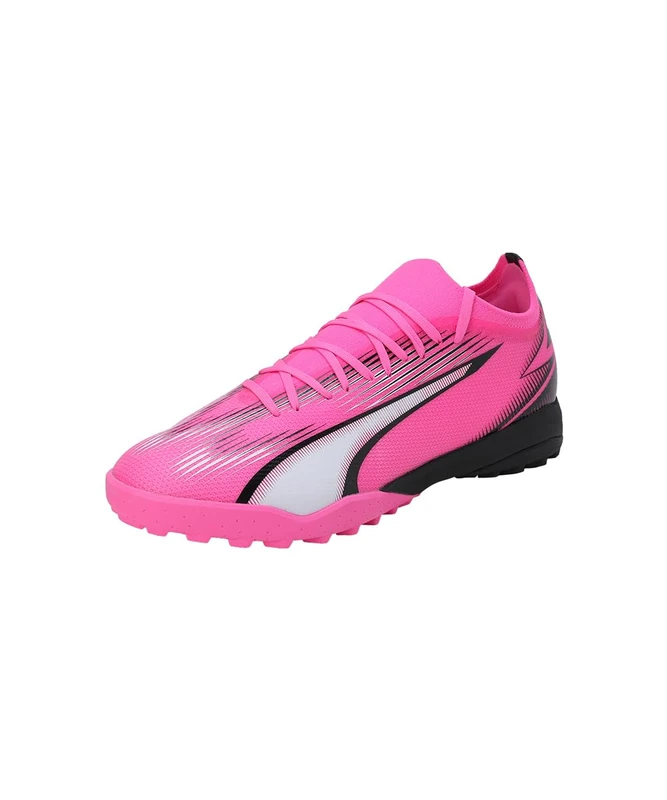 Puma Men Ultra Match Tt Soccer Shoes, Poison Pink-Puma White-Puma Black, 9 UK