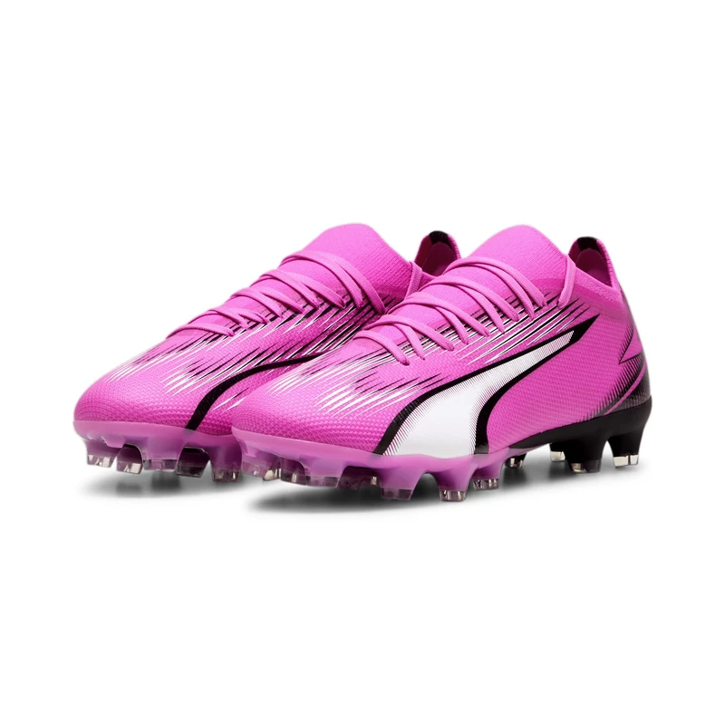 Puma Women Ultra Match Fg/Ag Wn'S Soccer Shoes, Poison Pink-Puma White-Puma Black, 8 UK