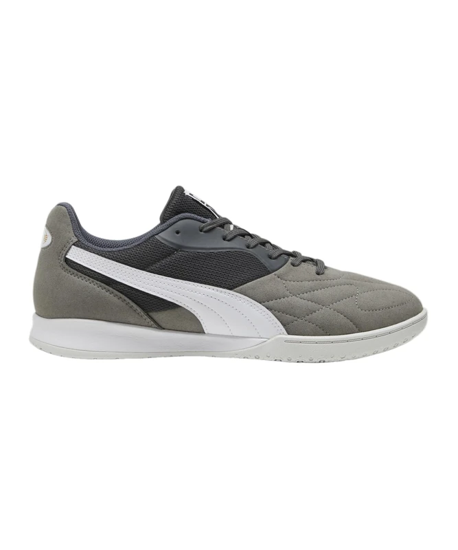 Puma Unisex Adults King Top It Soccer Shoes, Shadow Gray-Puma White-Glacial Gray, 8 UK