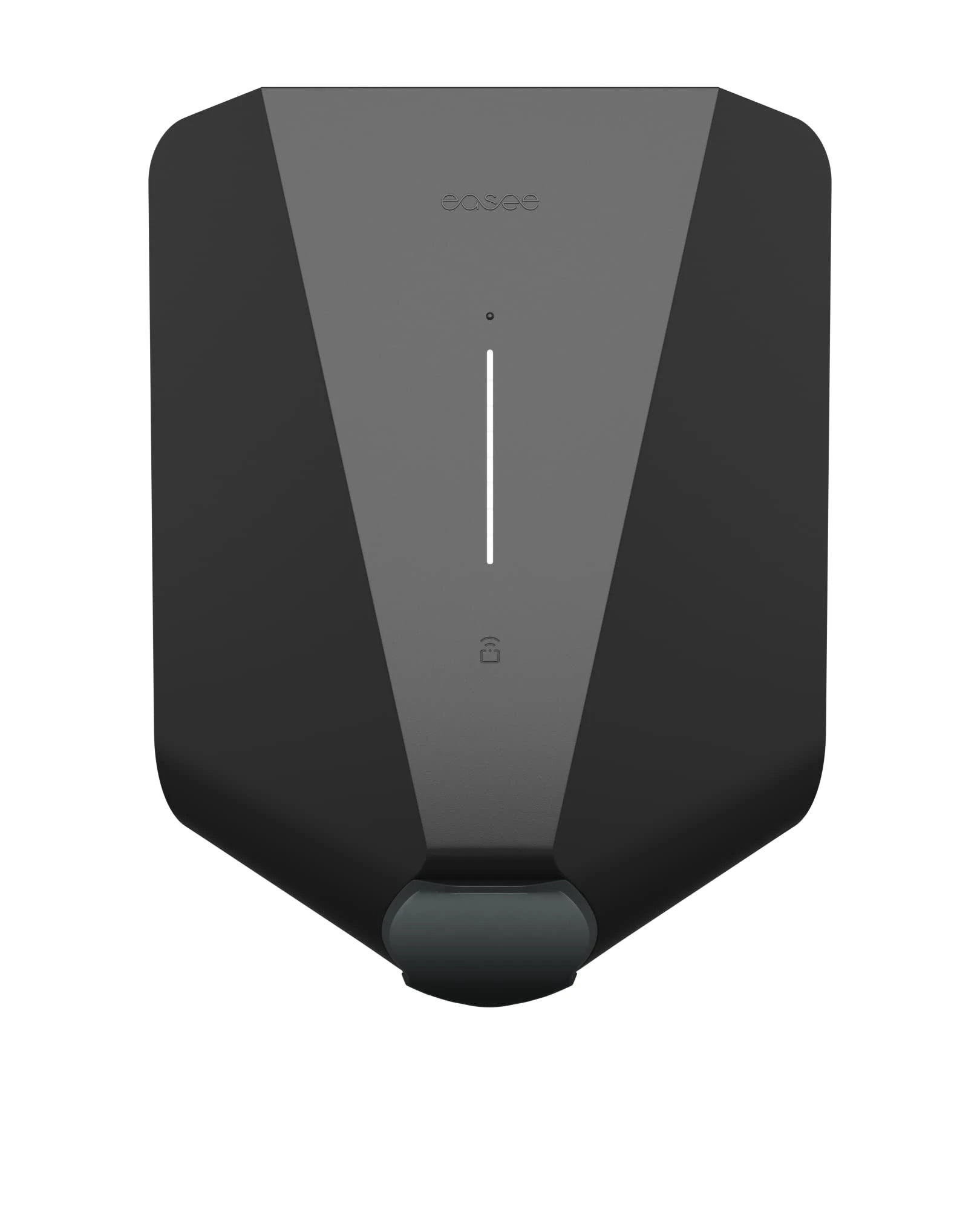 Easee 10523 One Electric Vehicle Charger 7.4kW Type 2, WiFi, free eSIM, OCPP, easy install indoor or outdoor, tethered or untethered at the touch of a button, Black, H: 256 x W: 193 x D: 106