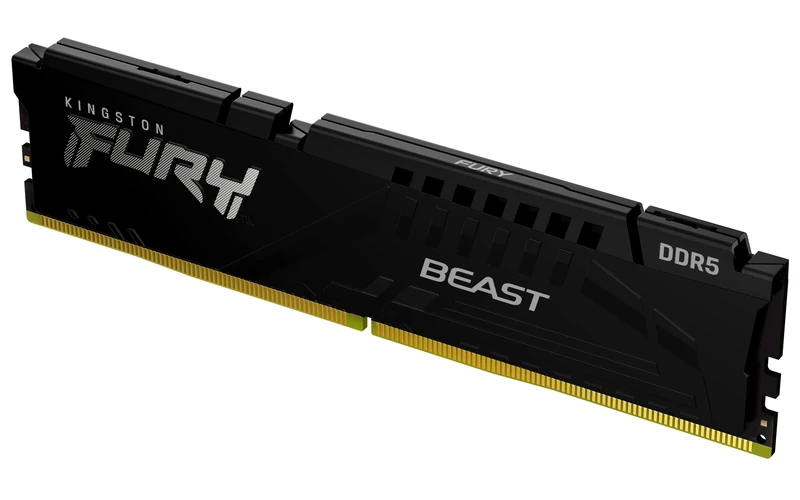 Kingston FURY Beast Black DDR5 128GB (4x32GB) 5600MT/s CL40 DIMM Desktop Gaming Memory Kit of 4 Intel XMP - KF556C40BBK4-128