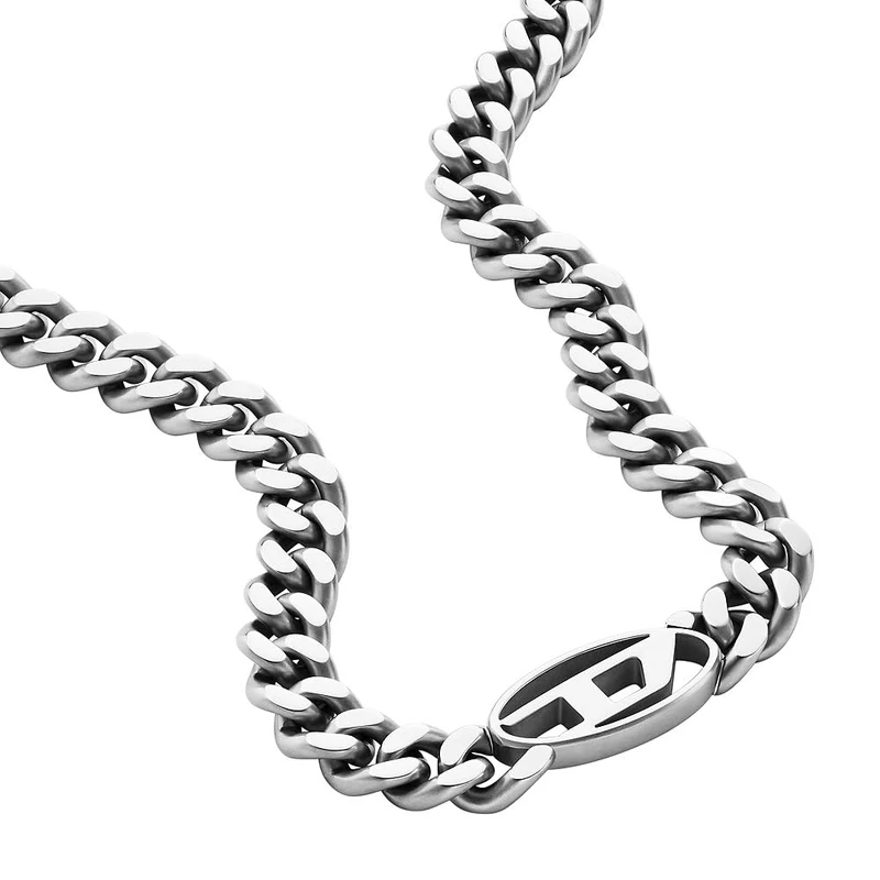 Diesel Men's Stainless Steel with lobster clasp closure Chain necklace
