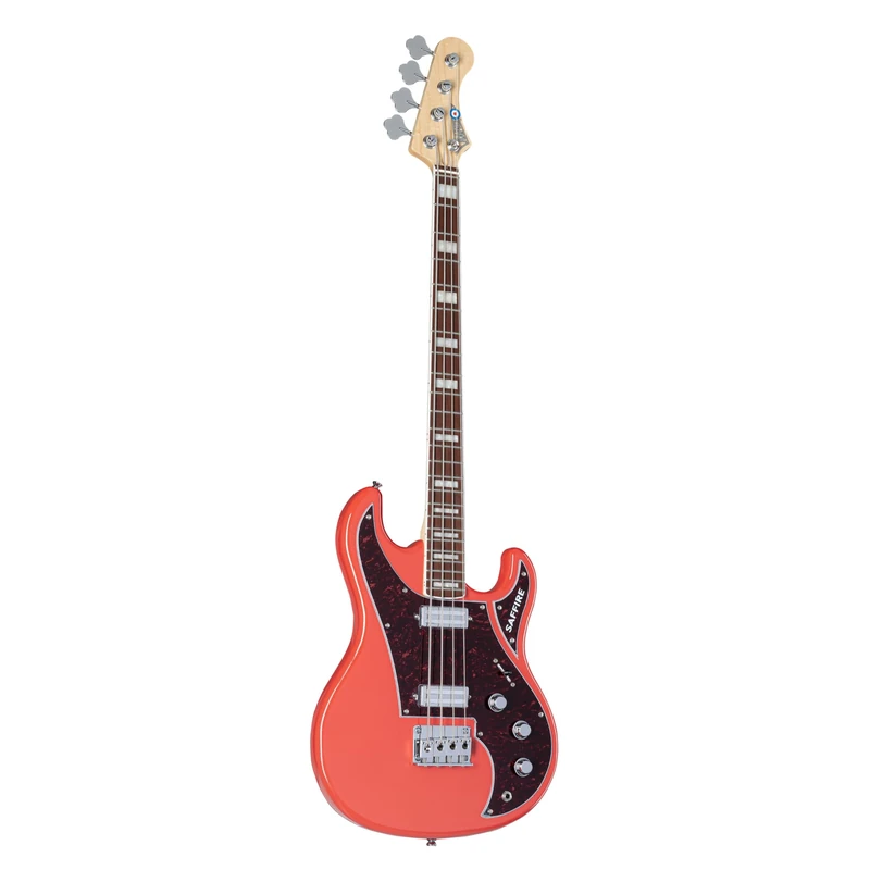 RAPIER SAFFIRE BASS GUITAR - FIESTA RED