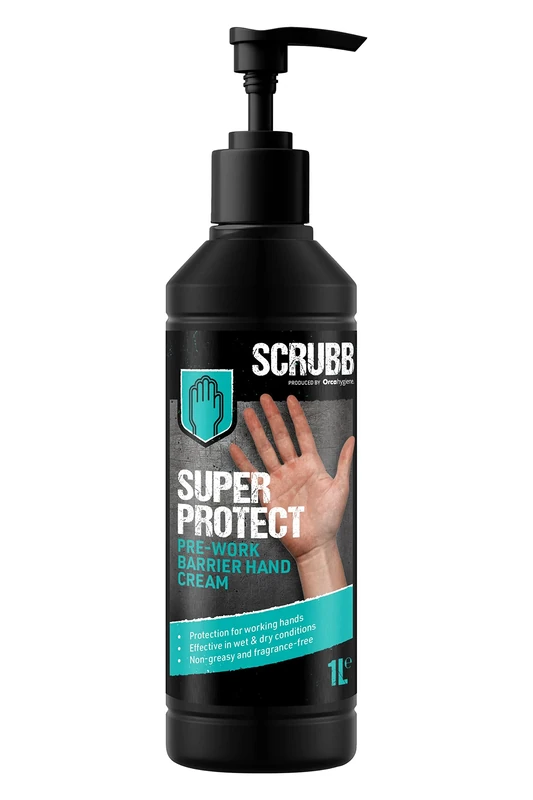 SCRUBB Super Protect Barrier Hand Cream - 1L Pump Bottle - Image 1