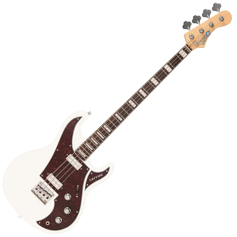 RAPIER SAFFIRE BASS GUITAR - ARCTIC WHITE
