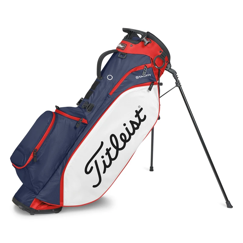 Titleist Players 4 StaDry Stand Golf Bag, Navy/White/Red