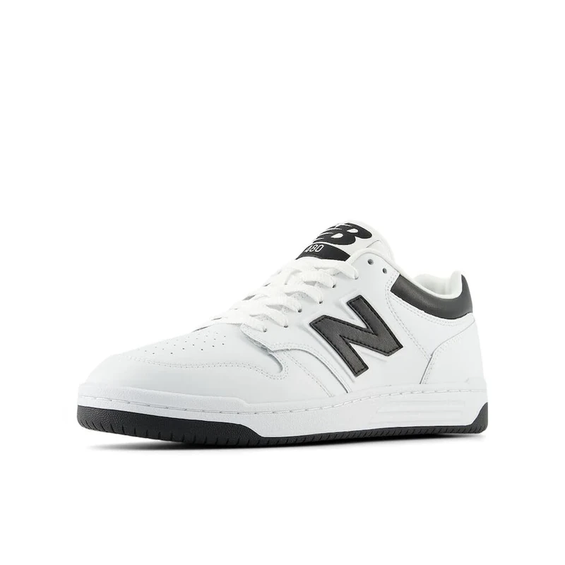 New Balance Men's 480 Shoes, White/Black, 10/M