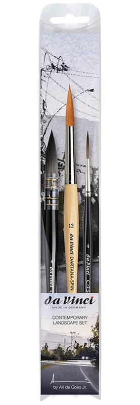 da Vinci Brush Set, Synthetic Metal Wood, Black, 0 - Image 1