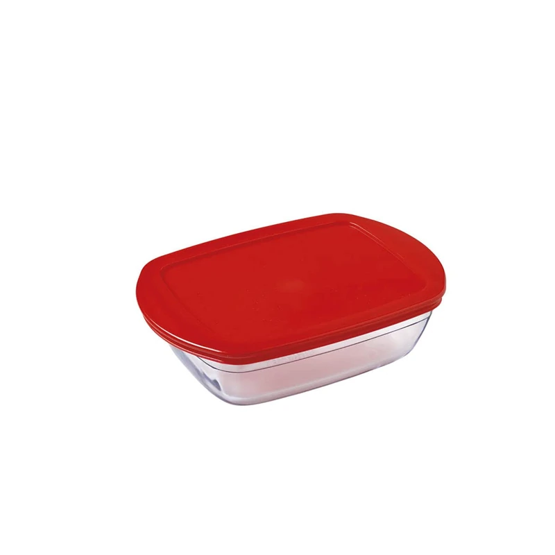 Ô Cuisine Rectangular Lunch Box with Lid, Standard