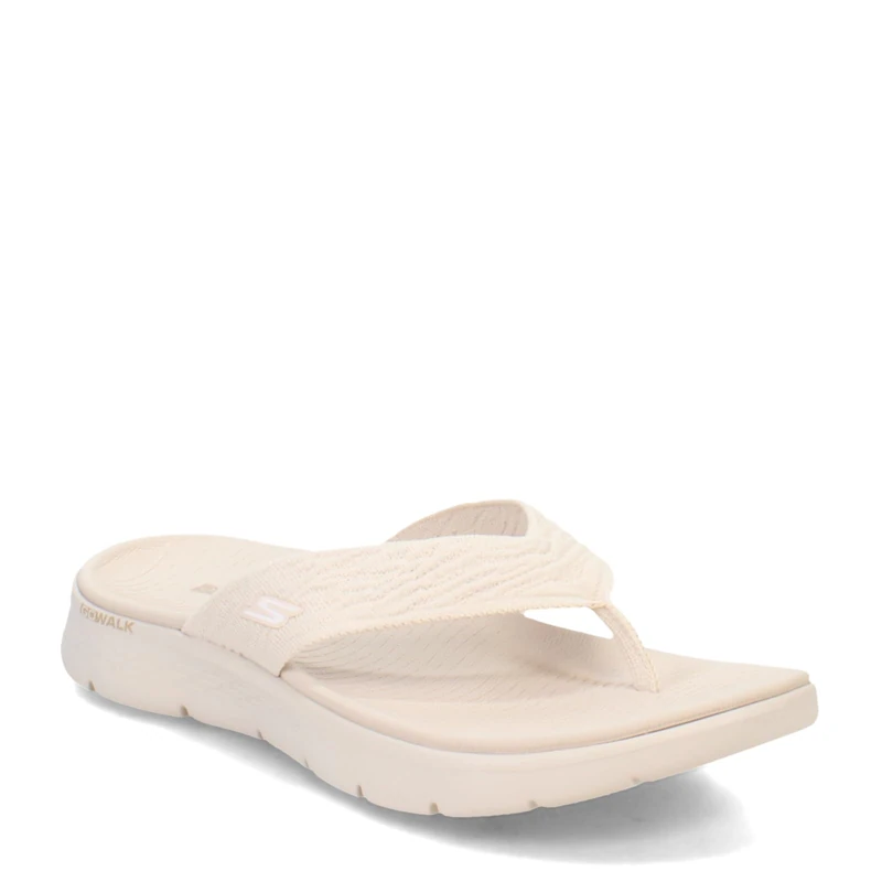 Skechers Women's Go Walk Flex Sandal Splendor Sandals/Thong Sandals, Natural Textile, 8 UK
