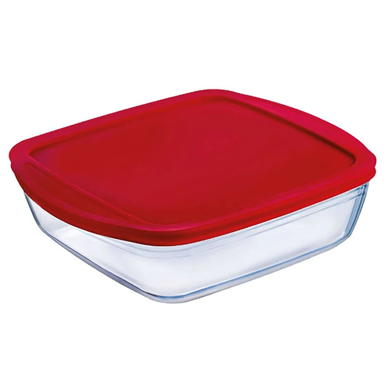 Ô Cuisine Square Lunch Box with Lid, Standard - Image 1