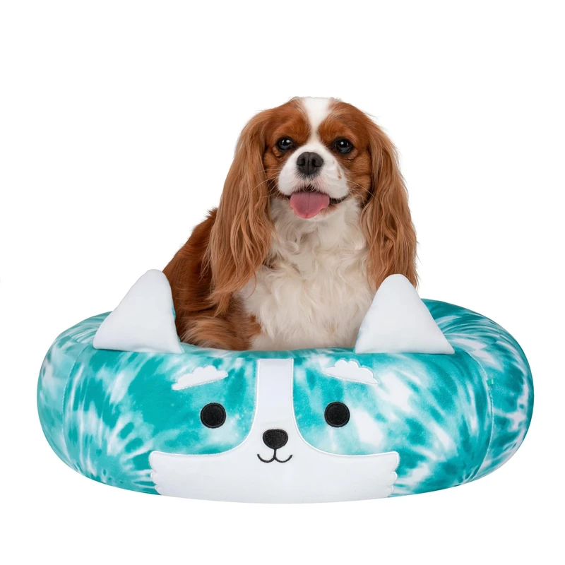Squishmallows Original 24-Inch Halver The Corgi Pet Bed - Medium-Sized Ultrasoft Official Plush Pet Bed