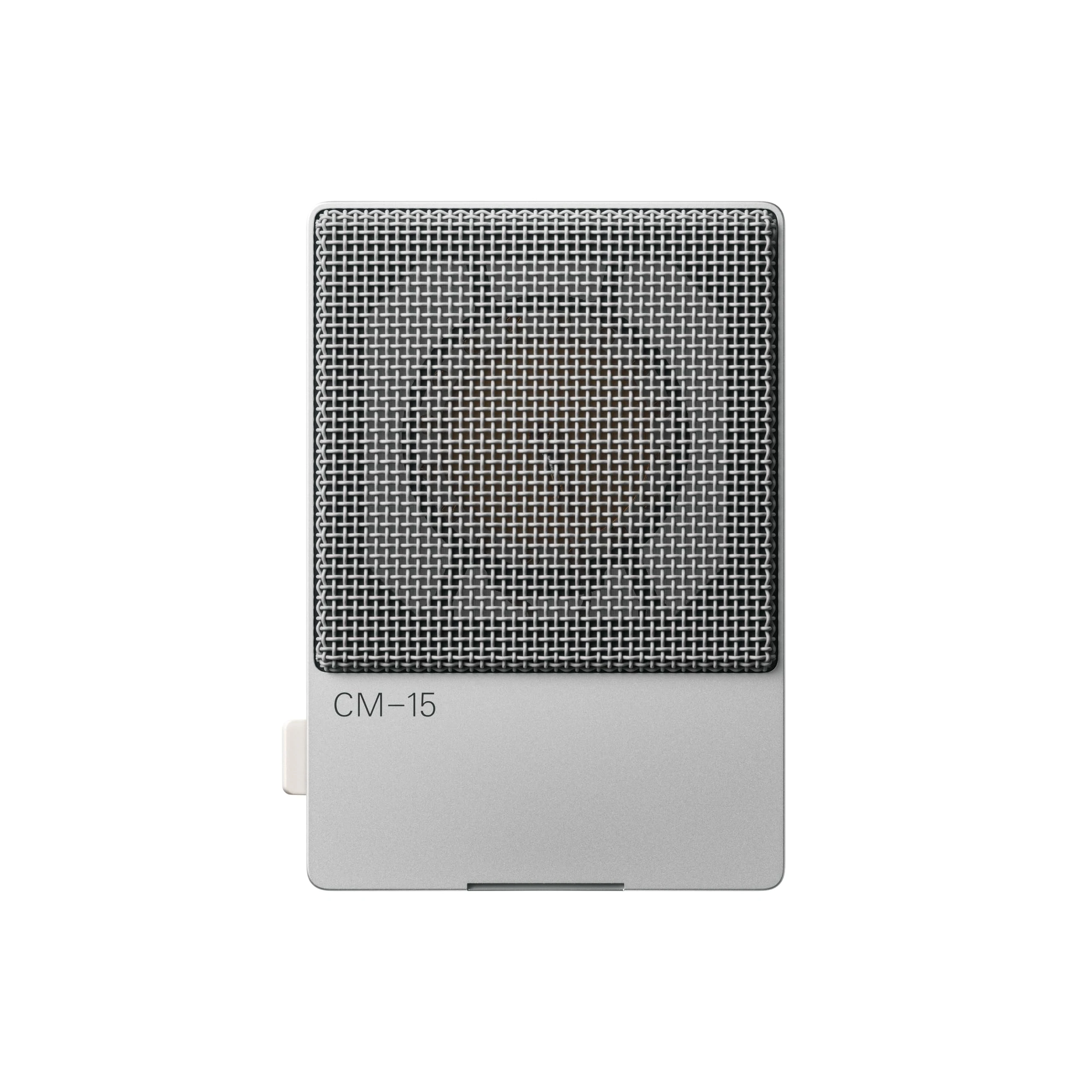 Teenage Engineering CM–15 portable studio condenser microphone with usb-c audio and charging, 3.5 mm mini jack line out, 48 V phantom powered mini xlr, 10 hour rechargeable battery and gain switch