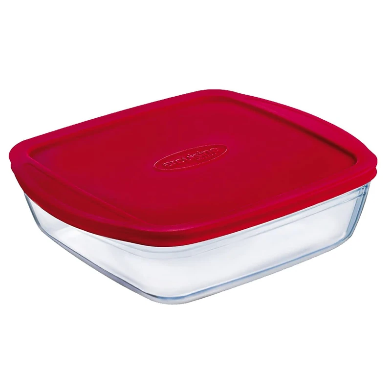 Ô Cuisine Rectangular Lunch Box with Lid, Standard