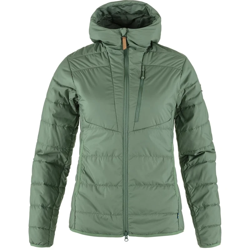 Fjallraven 89630-614 Keb Padded Hoodie W Jacket Women's Patina Green Size S
