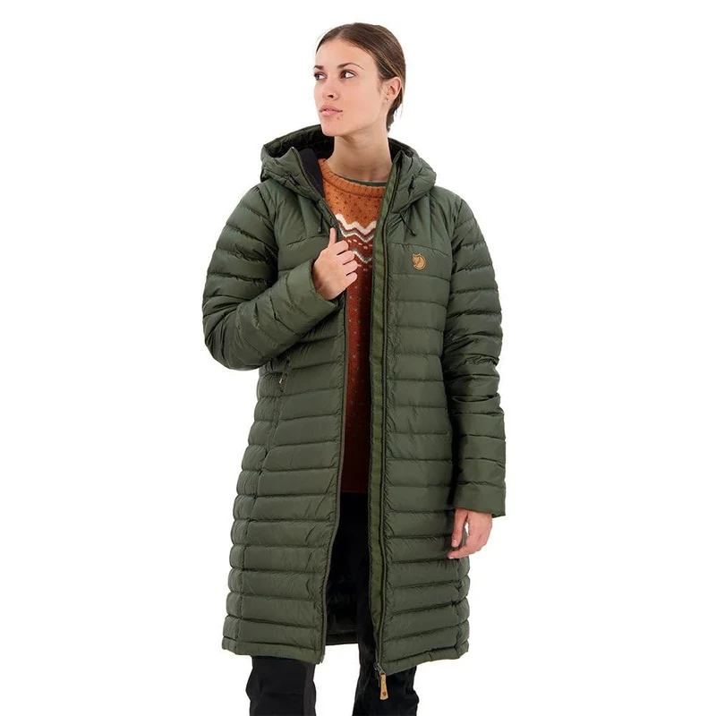 FJALLRAVEN 87156-662 Snow Flake Parka W Jacket Women's Deep Forest Size XXS