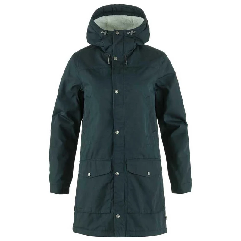 FJALLRAVEN 89738-555 Greenland Winter Parka W Jacket Women's Dark Navy Size XXS