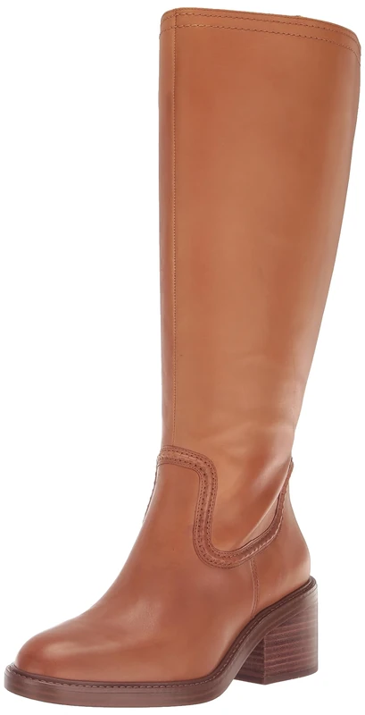 Vince Camuto Women's Vuliann Knee High Wide Calf Boot Fashion, Golden Walnut, 7 UK