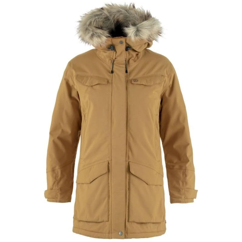FJALLRAVEN 86369-232 Nuuk Parka W Jacket Women's Buckwheat Brown Size XL