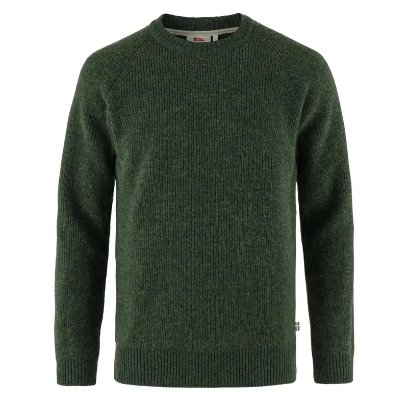 Fjallraven 87165-662 Övik Rib Sweater M Sweatshirt Men's Deep Forest Size S