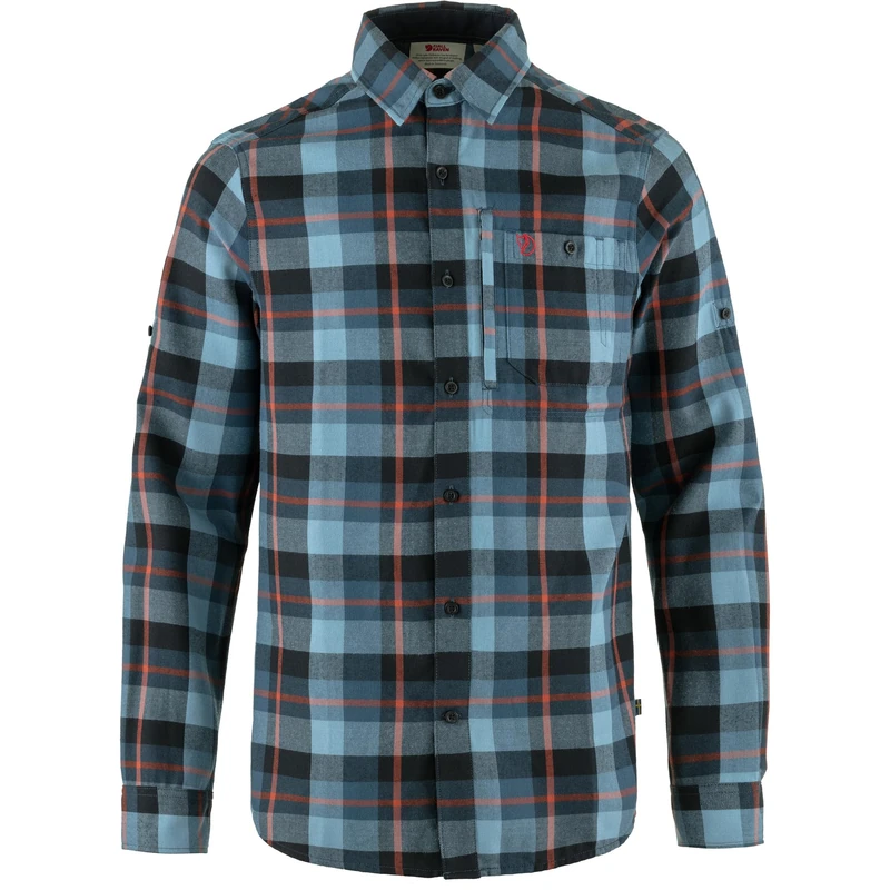 FJALLRAVEN 81380-534-543 Fjällglim Shirt M T-Shirt Men's Indigo Blue-Dawn Blue Size S - Image 1