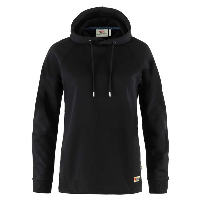 Fjallraven 86987-550 Vardag Hoodie W Sweatshirt Women's Black Size XXS