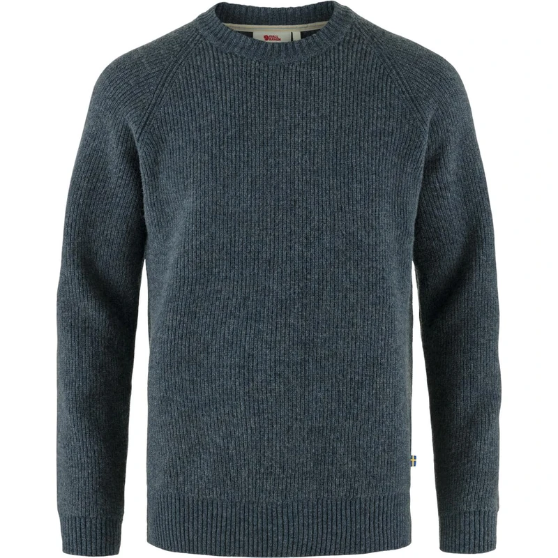 FJALLRAVEN 87165-560 Övik Rib Sweater M Sweatshirt Men's Navy Size M