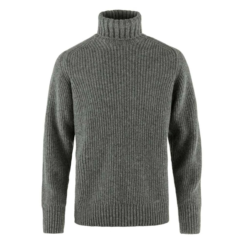 Fjallraven 87072-020-999 Övik Roller Neck Sweater M Sweatshirt Men's Grey-Melange Size XL - Image 1