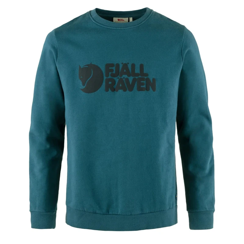 Fjallraven 84142-574 Fjällräven Logo Sweater M Sweatshirt Men's Deep Sea Size XS