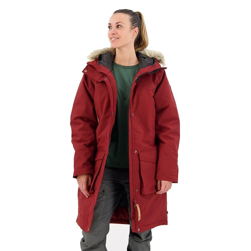 Fjällräven Damen Nuuk Lite Parka, Bordeaux Red, XS