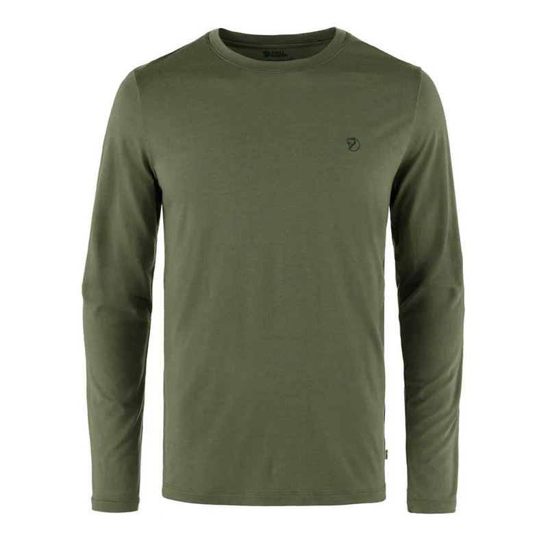 Fjallraven 87194-625 Abisko Wool LS M Sweatshirt Men's Laurel Green Size L