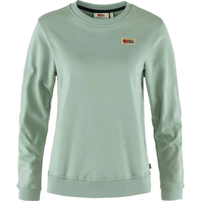 Fjallraven 87075-674 Vardag Sweater W Sweatshirt Women's Misty Green Size XL - Image 1