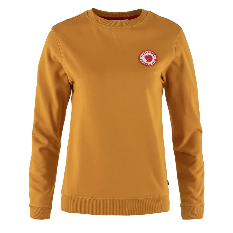 Fjallraven 87230-166 1960 Logo Badge Sweater W Sweatshirt Women's Acorn Size XL