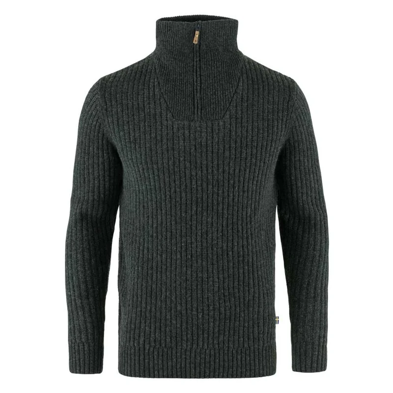 Fjallraven 86672-030 Övik Half Zip Knit M/Övik Half Zip Knit M Sweatshirt Men's Dark Grey Size M