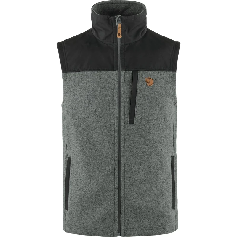 FJALLRAVEN 81727-020-999 Buck Fleece Vest M Sports vest Men's Grey-Melange Size XXXL