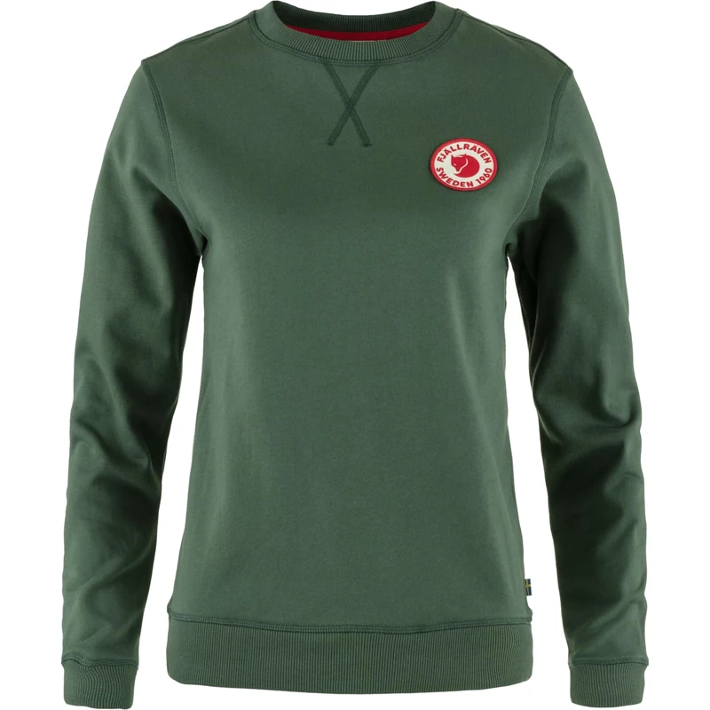 Fjallraven 87230-679 1960 Logo Badge Sweater W Sweatshirt Women's Deep Patina Size XXL